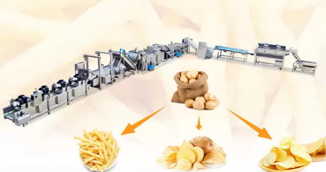 French Fries Potato Chips Line System